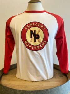 NorthPaws Men’s Red & White Baseball Tee